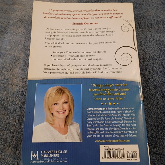 Prayer Warrior By Stormie Omartian PB Prayer Book 2013 Christian Devotional - Picture 2 of 3